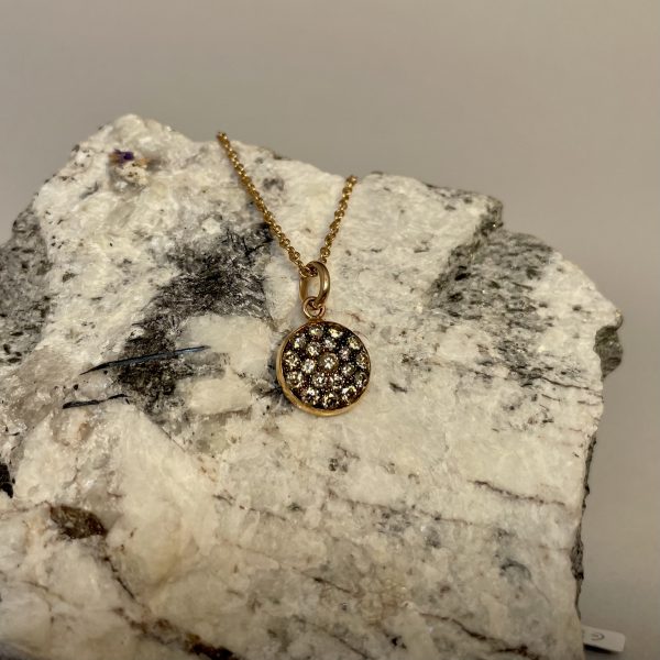 Parure in oro rosso con pavé di diamanti - immagine 3
