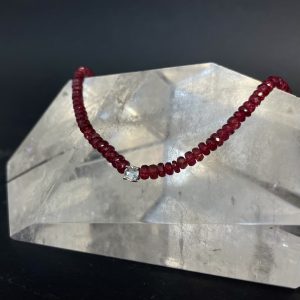 collana tormaline e diamante